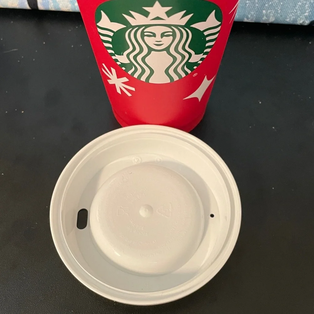 Starbucks Red Holiday Tumbler with White Lid
